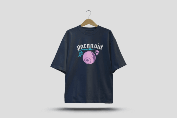 Paranoid Brutalism Streetwear: Men's Round Neck Half Sleeve T-Shirt - Image 2